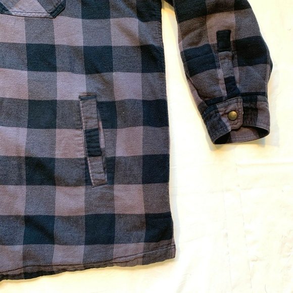 Croft & Barrow Flannel Jacket Shacket Fleece Lined‎ Snap Shirt Plaid 2XB Big - Picture 6 of 12
